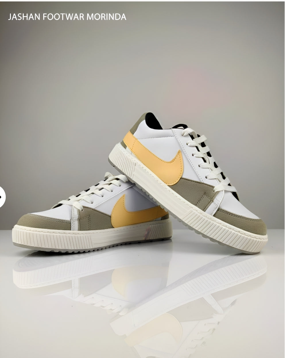 Classic Low-Top Casual Sneakers | White, Beige & Grey Lifestyle Shoes