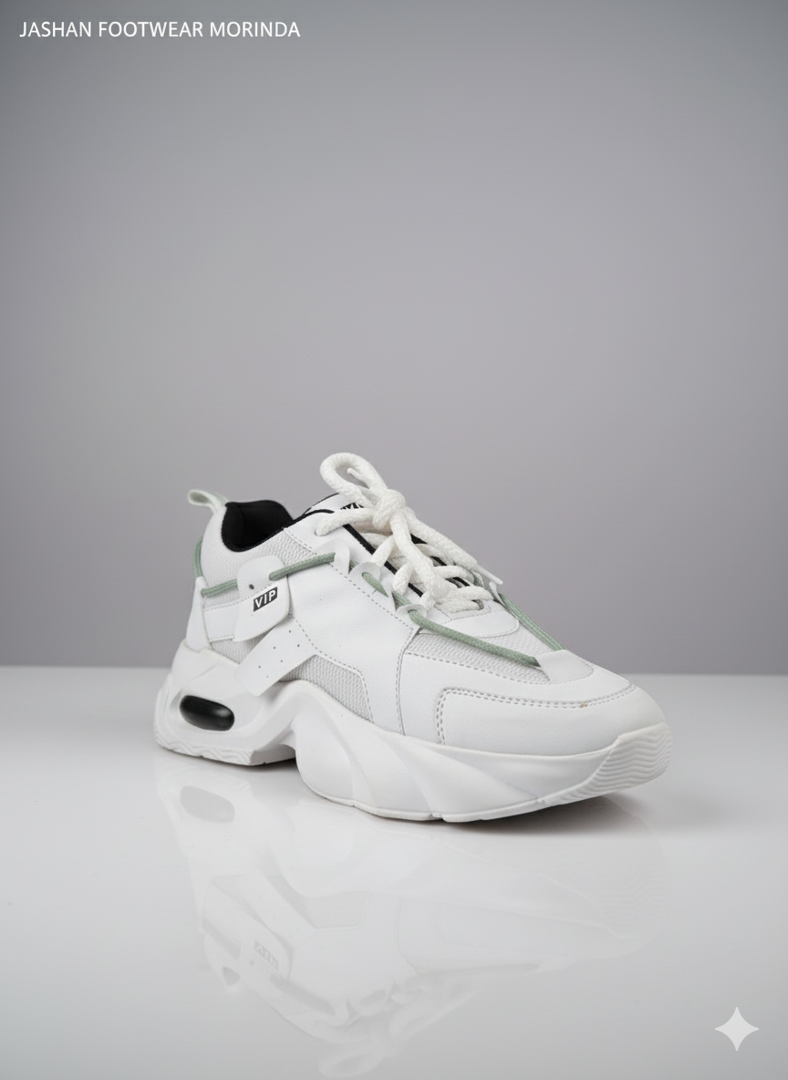 Men stylish white shoes